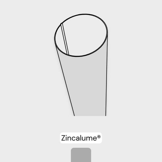 Round Downpipe - Zincalume