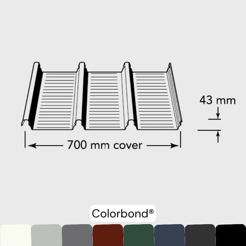 Klip-Lok® 700 Roofing Sheets - COLORBOND®