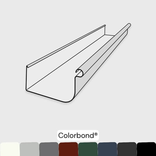Quad Lo-Front 115mm Gutter - Colorbond