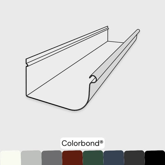 Quad Lo-Front 150mm Gutter - Colorbond