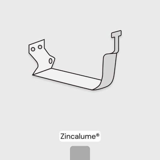 External Brackets - Quad 125mm Gutter - Zincalume
