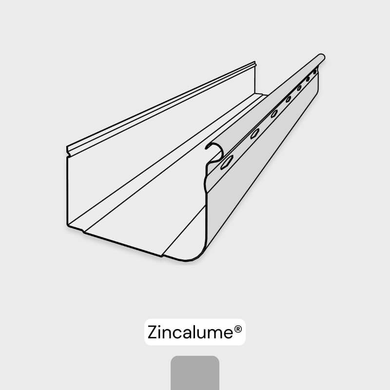 Queenslander Quad Gutter - Zincalume