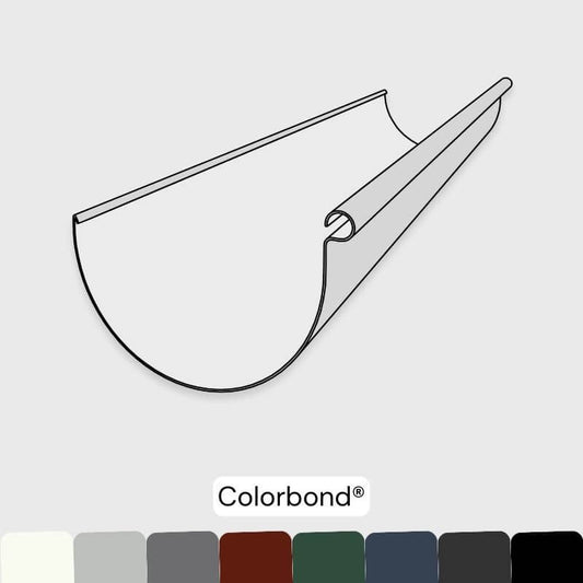 Half Round 150mm Gutter - Colorbond