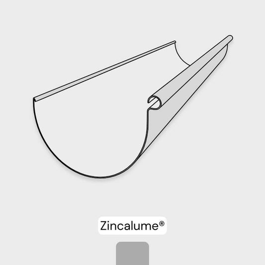 Half Round 150mm Gutter - Zincalume