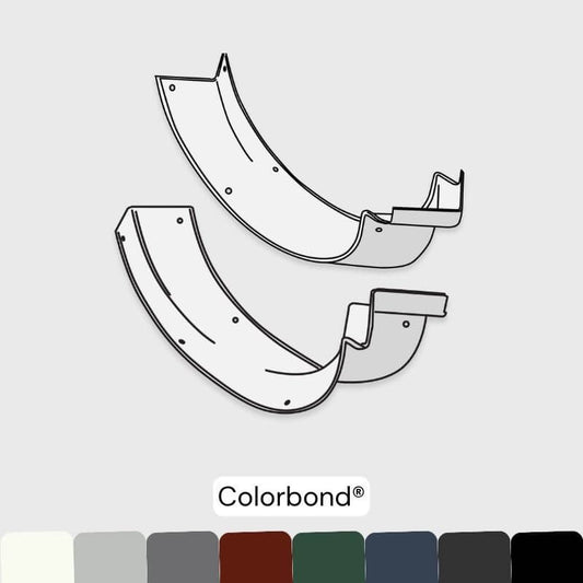 Corner - Half Round 150mm Gutter - Colorbond