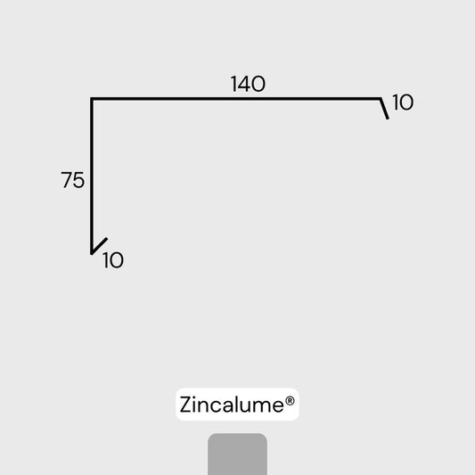Barge Capping Flashing (Monoclad/Trimdek) - Zincalume®