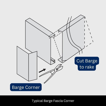 External Barge Corner (Pair) - Colorbond