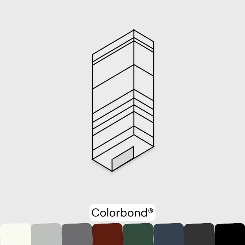 External Barge Corner (Pair) - Colorbond
