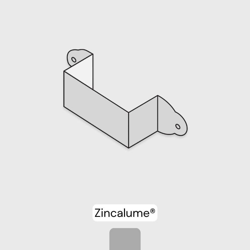 Bracket - Rectangular Downpipe - Zincalume
