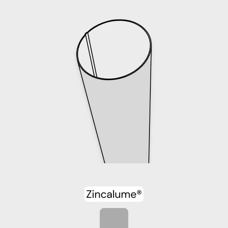Round Downpipe - Zincalume