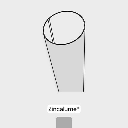 Round Downpipe - Zincalume