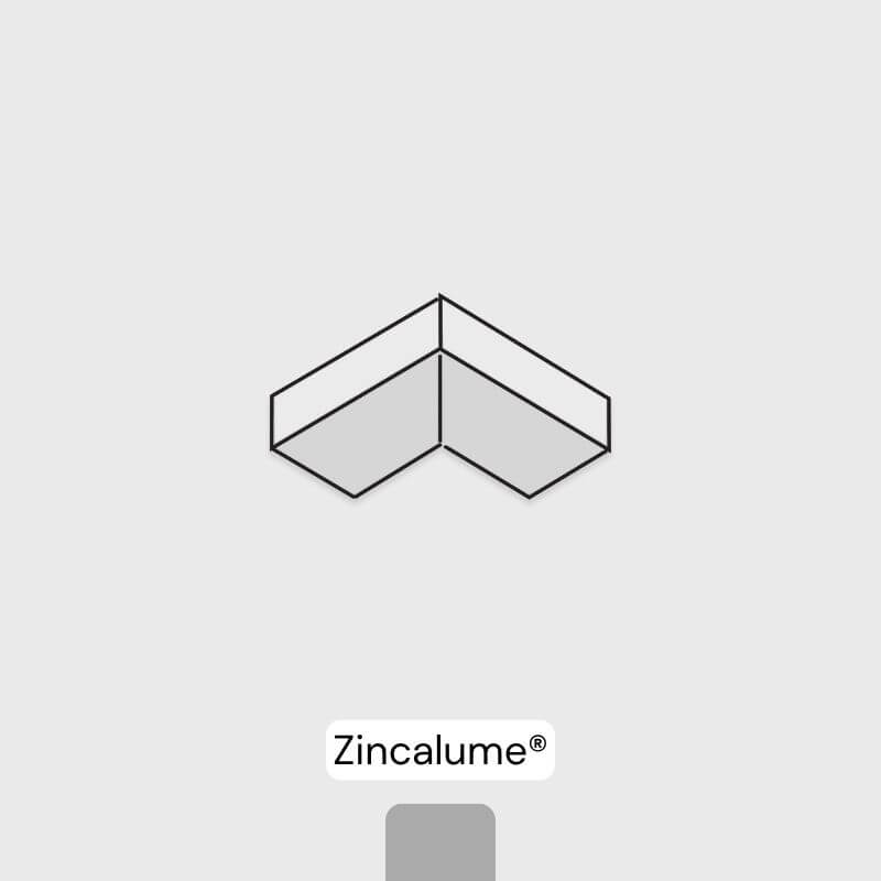 Internal Corner Cap - Zincalume