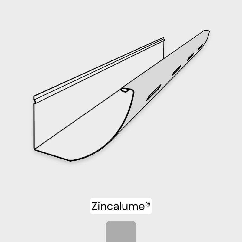 Quarter Round Gutter - Zincalume