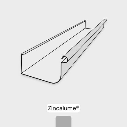 Quad Lo-Front 115mm Gutter - Zincalume