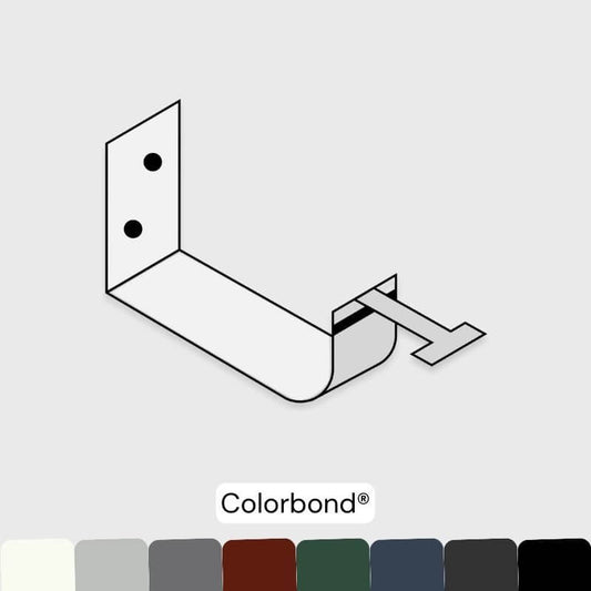 External Brackets - Quad Lo-Front 150mm Gutter - Colorbond