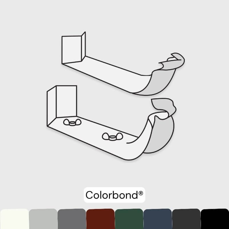 Corner - Quad 125mm Gutter - Colorbond