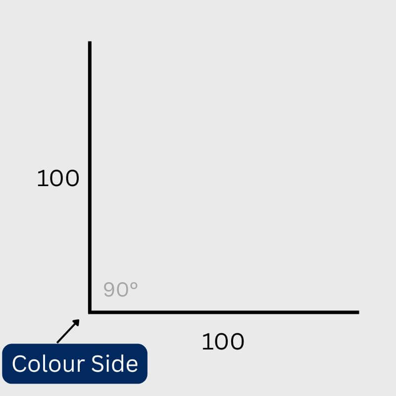 Right Angle Flashing - Zincalume