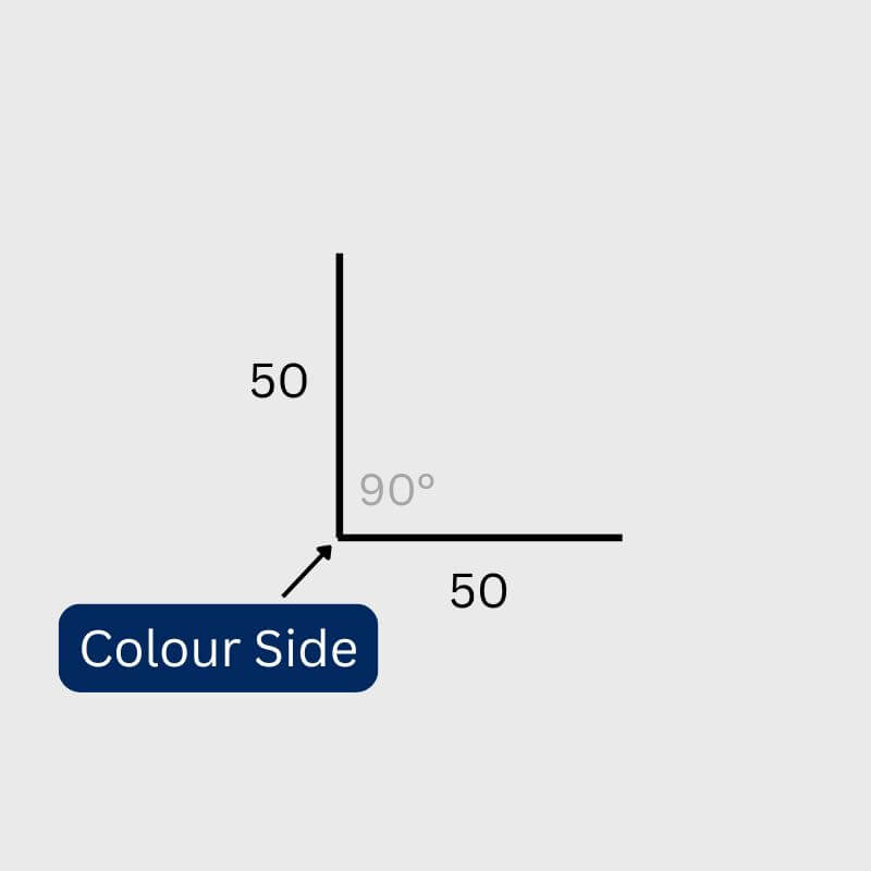 Right Angle Flashing - Zincalume