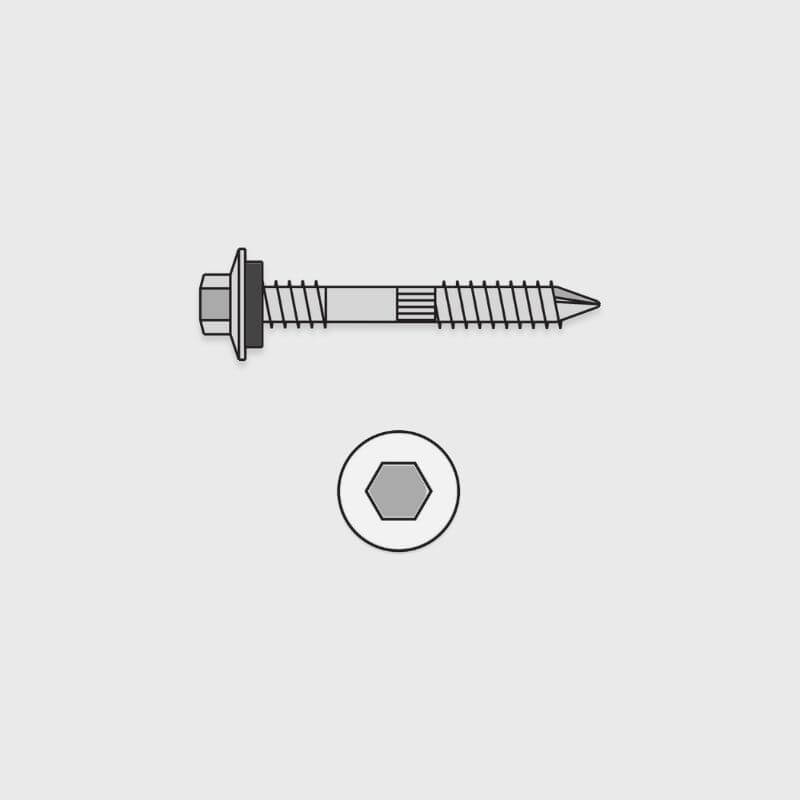 50mm Roofing Screws (Timber or Steel Battens)