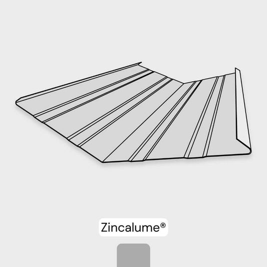 Valley Gutter (Ribbed) - Zincalume